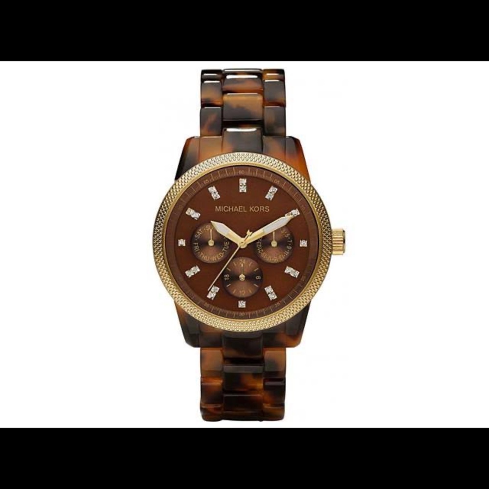 Michael Kors MK5038 Runway Tortoise Women's Watch